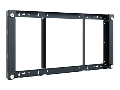 Hagor - Befestigungskit (Wandmontage) - für LCD-Display - Kunststoff, Glas - Schwarz, RAL 9005 - Bildschirmgröße: 139.7 cm (55")