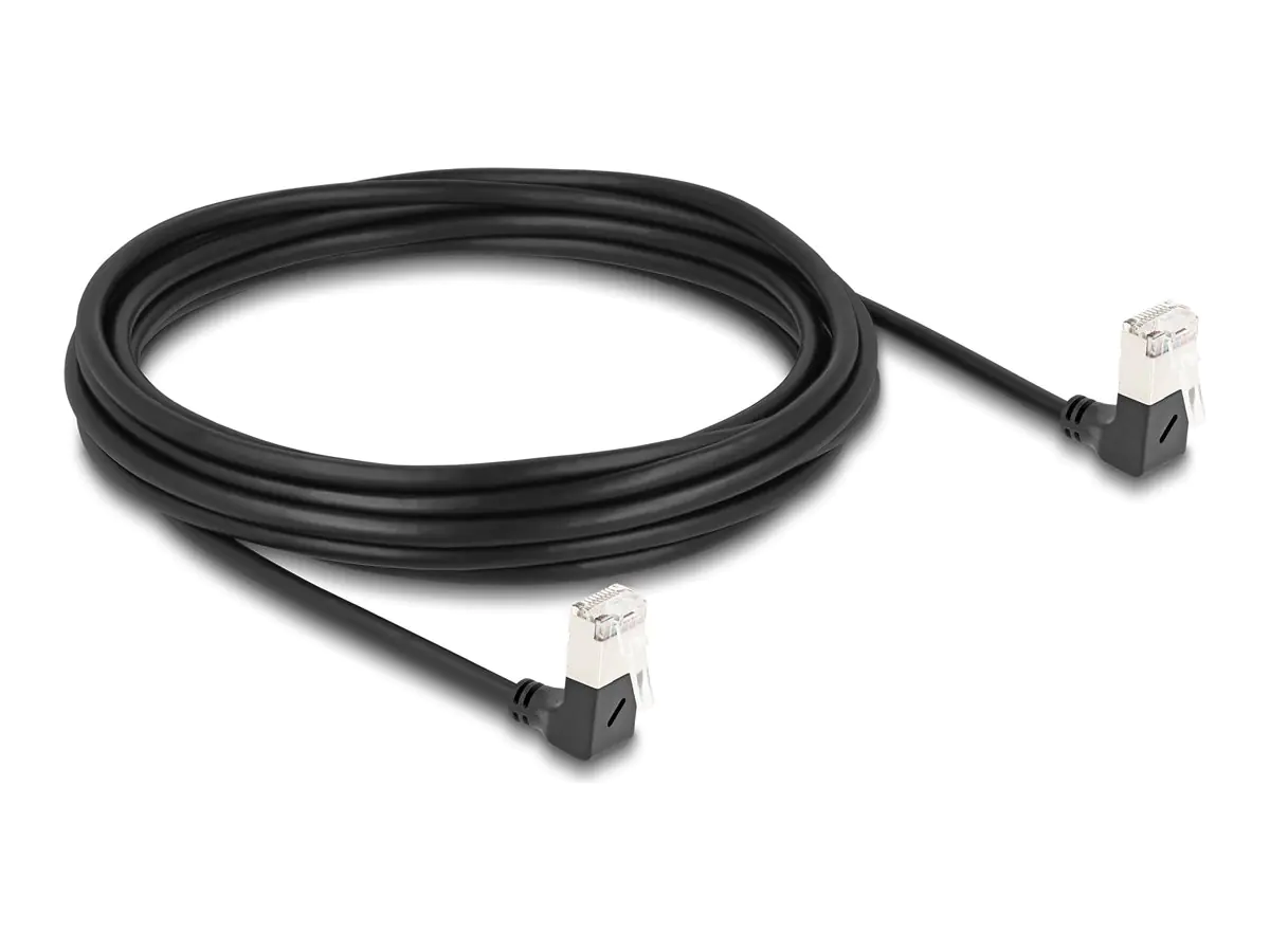 Delock Netzwerkkabel - RJ-45 (M) nach unten abgewinkelt zu RJ-45 (M)