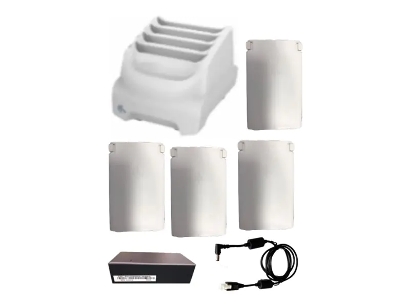 Zebra TC21/TC26 Healthcare bundle includes White 4-slot Battery Charger and - Akku - Batterie