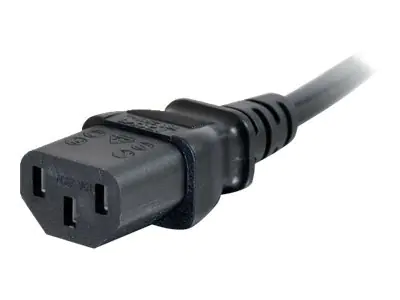 C2G Universal Netzkabel - Stromkabel - power CEE 7/7 (M) zu power IEC 60320 C13 - 50 cm - geformt - Schwarz - Europa