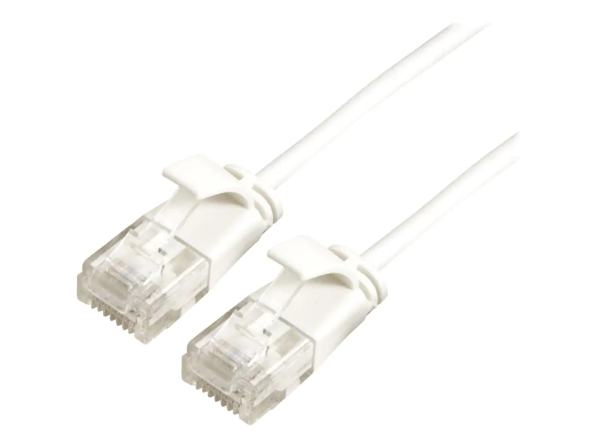 Roline Green - Patch-Kabel - RJ-45 (M) zu RJ-45 (M) - 3 m - UTP - CAT 6a - halogenfrei, geformt, ohne Haken - weiß