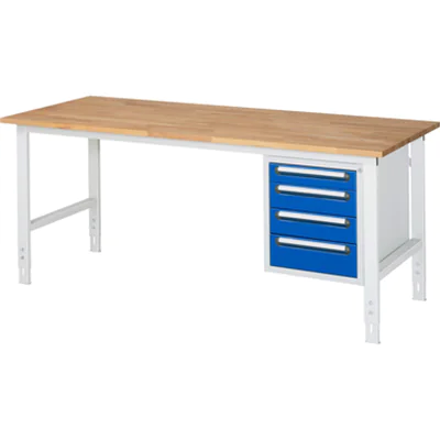 RAU Arbeitstisch Tom 2.000 x 760-1.080 x 800 mm (B x H x T)
